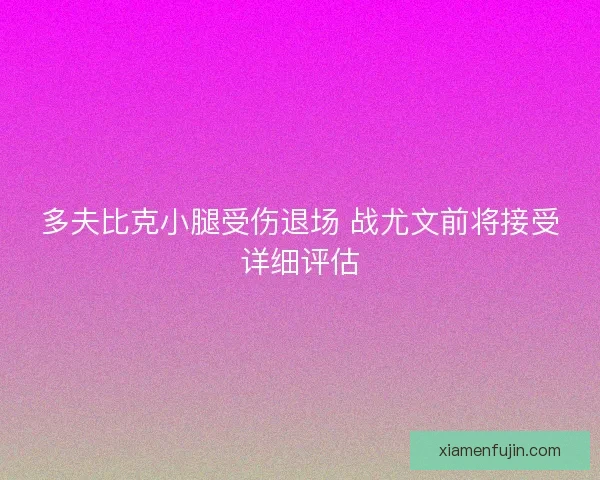 多夫比克小腿受伤退场 战尤文前将接受详细评估